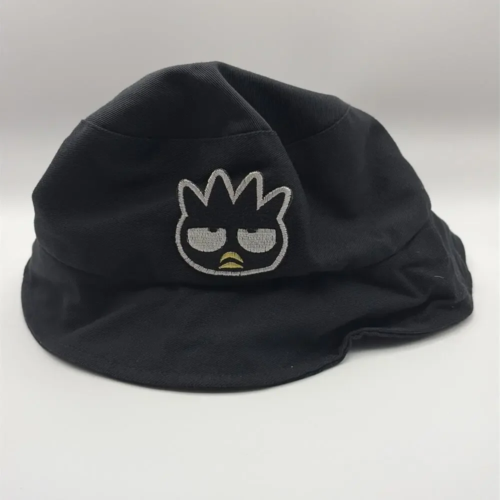 Vintage Sanrio Smiles 1999 Black Badtz-Maru Bucket Hat Junior Sized 90s Cute‎